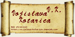 Vojislava Kotarica vizit kartica